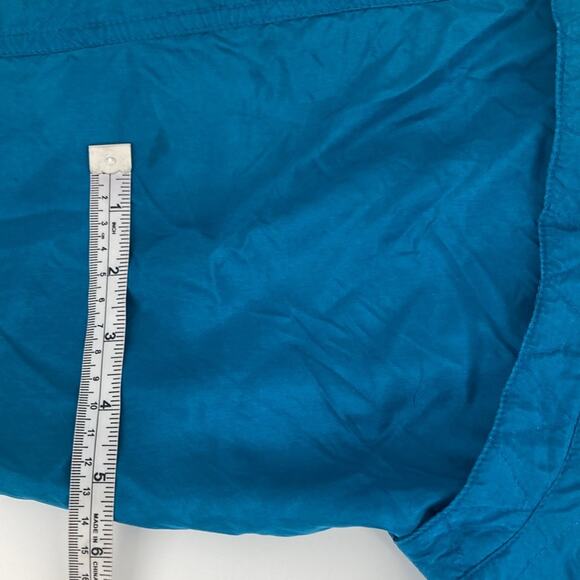 Lavon Womens Vintage Turquoise Silk Zip Up Snap Front Quilted Spring Jacket M - Picture 13 of 14